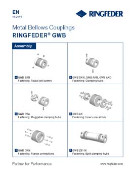 Instruction Metal Bellows Couplings RINGFEDER® GWB